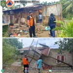Pemerintah Kabupaten Asahan Melalui BPBD Kabupaten Asahan Menyerahkan Bantuan Logistik Pemenuhan Kebutuhan Dasar Bagi Warga Terdampak Banjir di Desa Sei Dua Hulu Kec. Simpang Empat.