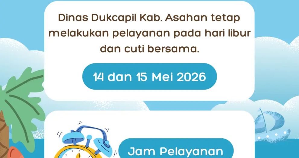 Jam operasional hari libur dan cuti bersama