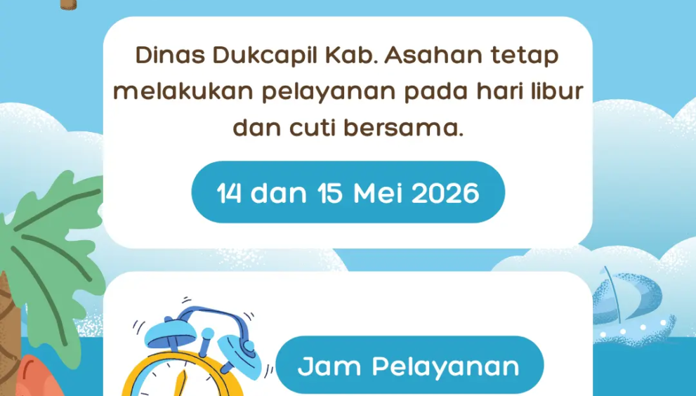 Jam operasional hari libur dan cuti bersama