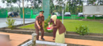 PENDISTRIBUSIAN BANTUAN BENCANA ANGIN PUTING BELIUNG (ANGIN KENCANG) DI KEC. RAWANG PANCA ARGA