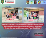 Pemerintah Kabupaten Asahan Melalui Dinas Sosial Salurkan Bantuan Sosial untuk Korban Kebakaran di Desa Gajah