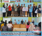 Dinas Sosial Kabupaten Asahan Dampingi Penyaluran Bantuan Sosial Korban Kebakaran dari Kemensos RI