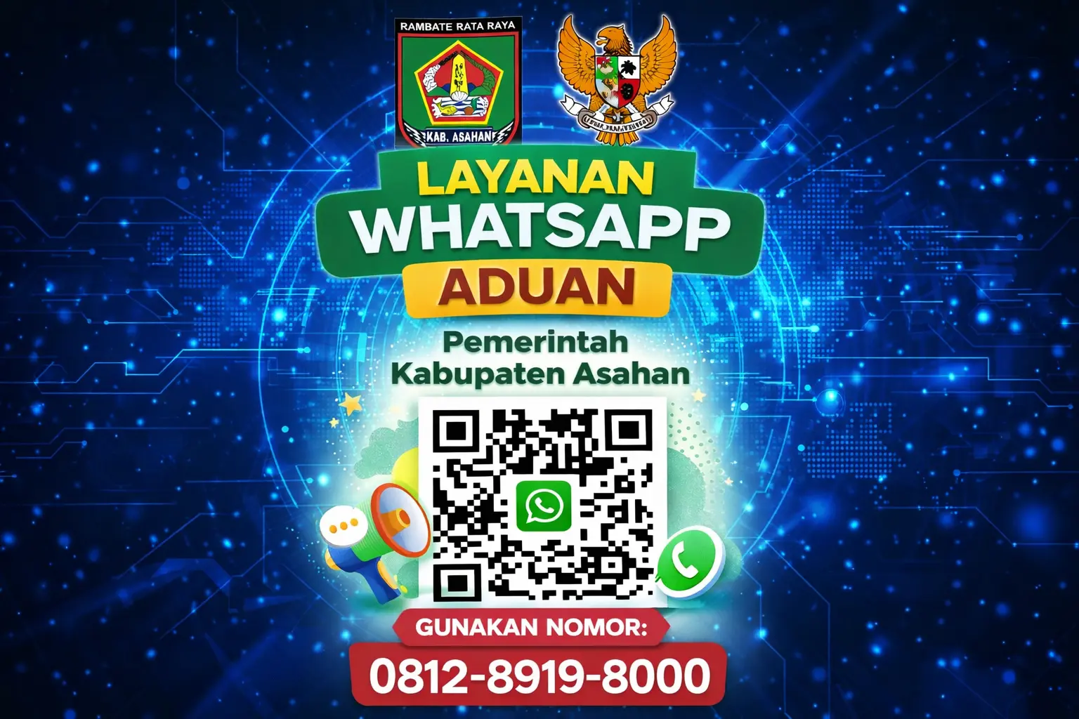 Layanan pengaduan berbasis WhatsApp Asahan