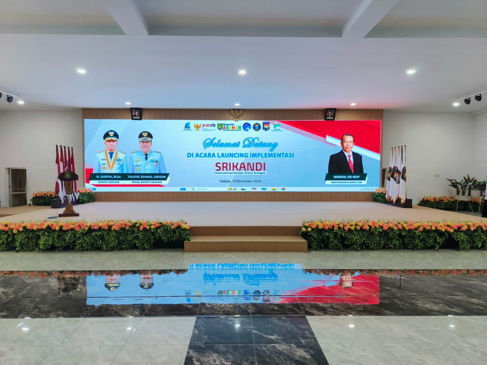  KEGIATAN LAUNCHING IMPLEMENTASI SRIKANDI DI AULA MELATI KANTOR BUPATI