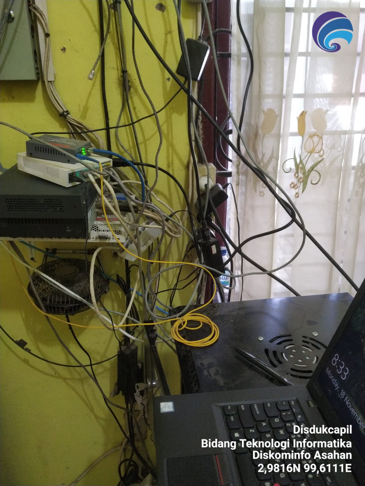  PENGECEKAN JARINGAN INTERNET DI DINAS KEPENDUDUKAN DAN PENCATATAN SIPIL