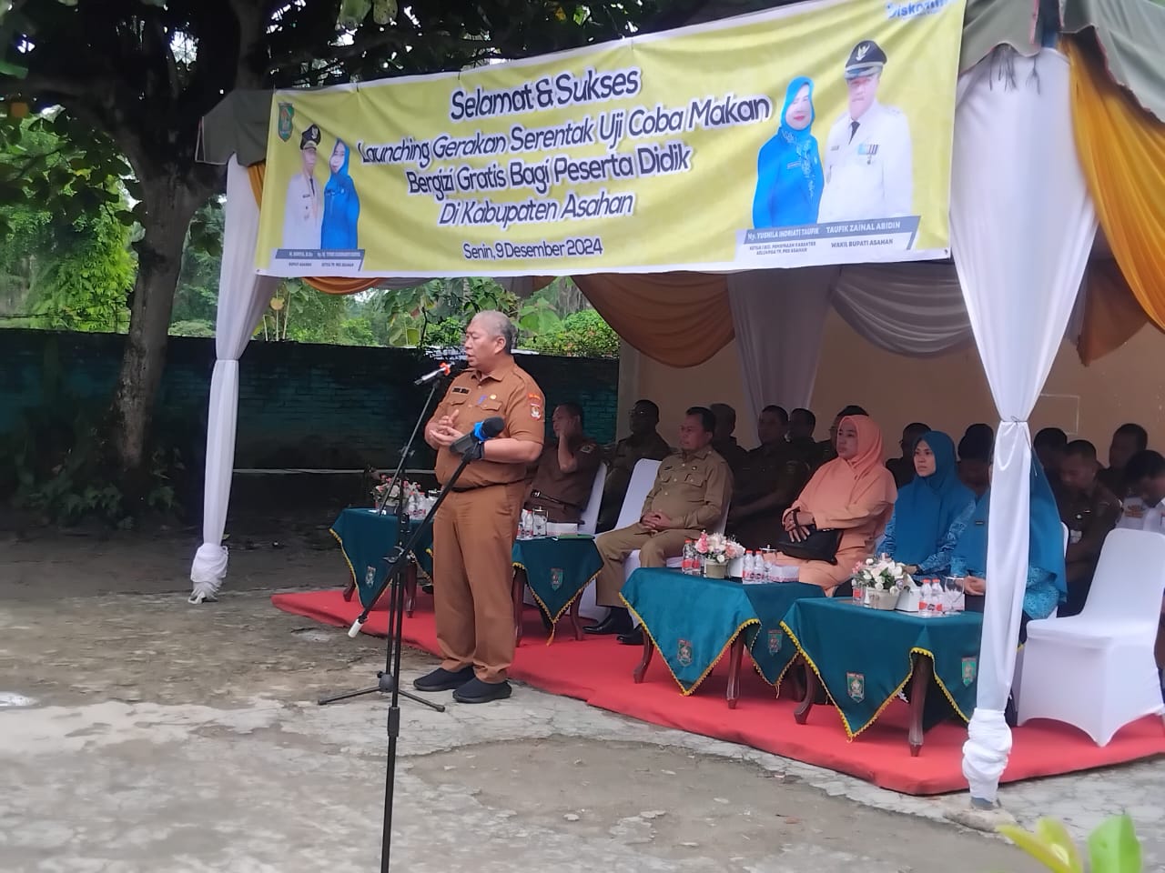  PELIPUTAN LAUNCHING GERAKAN SERENTAK UJI COBA MAKAN BERGIZI GRATIS BAGI PESERTA DIDIK DI KABUPATEN ASAHAN