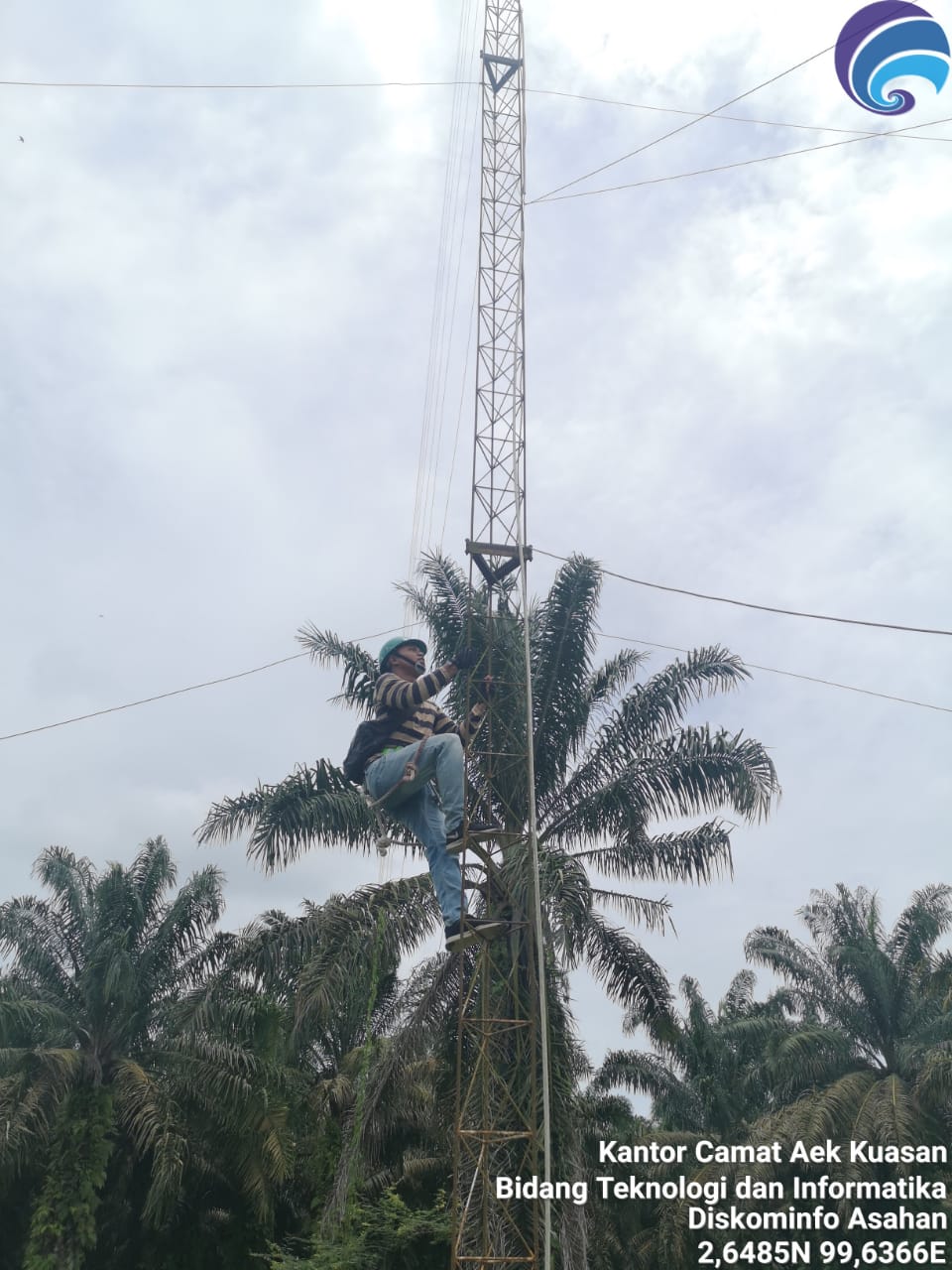  PENGGANTIAN ALAT PEMANCAR DI KANTOR CAMAT AEK KUASAN