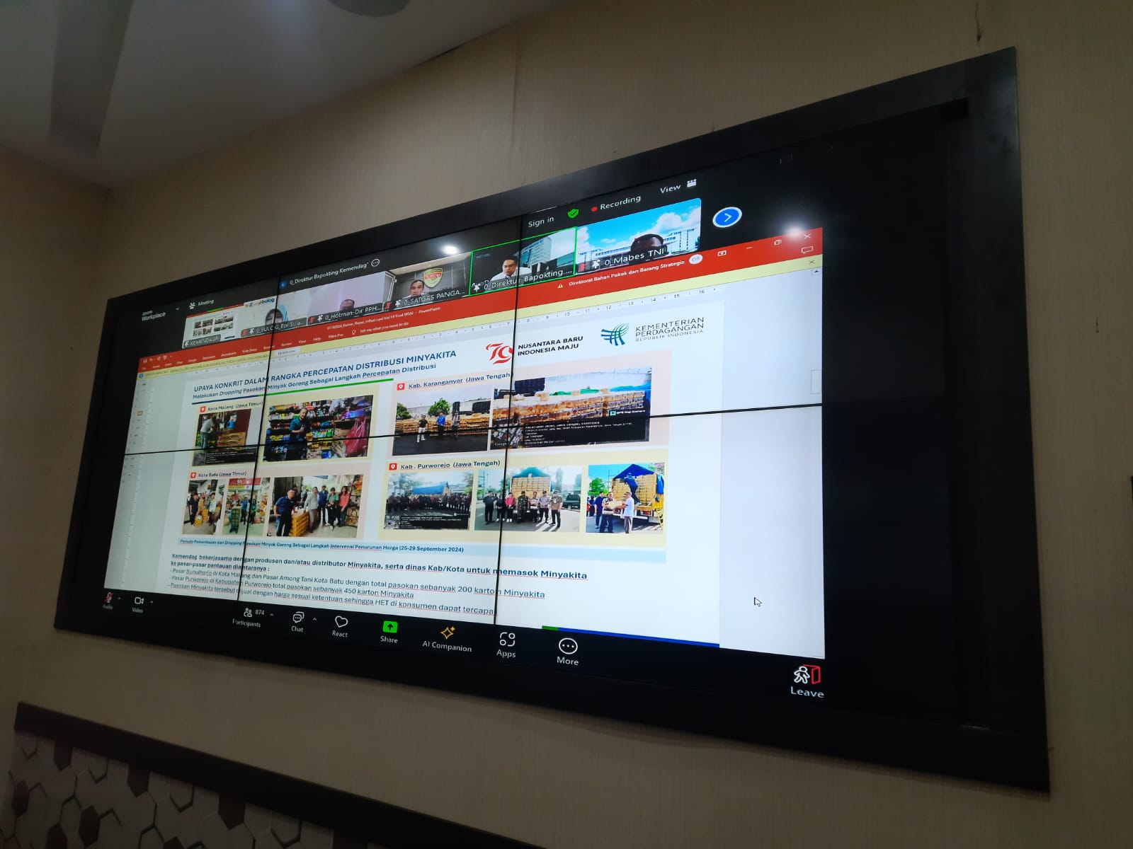  VIDCON RAKOR PENGENDALIAN INFLASI DAERAH 2024