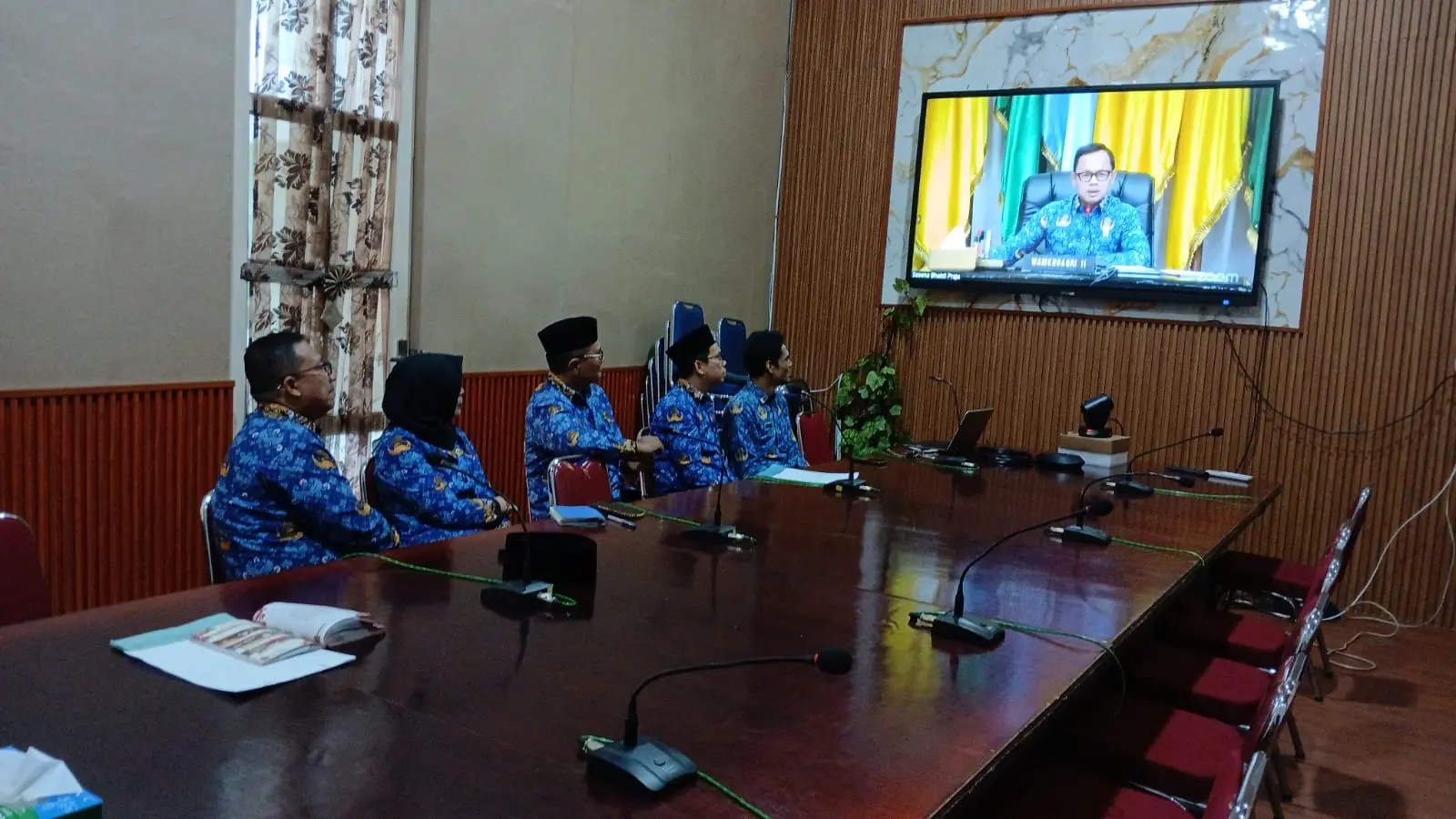  Dinas Komunikasi dan Informatika Kabupaten Asahan Memfasilitasi Video Conference