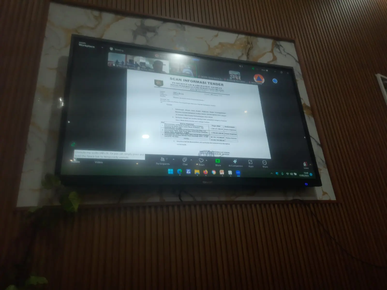  Dinas Komunikasi dan Informatika Kabupaten Asahan Memfasilitasi Vidcon Rapat Koordinasi lanjutan Pelaksanaan Hibah RR TA 2024 Kabupaten Asahan