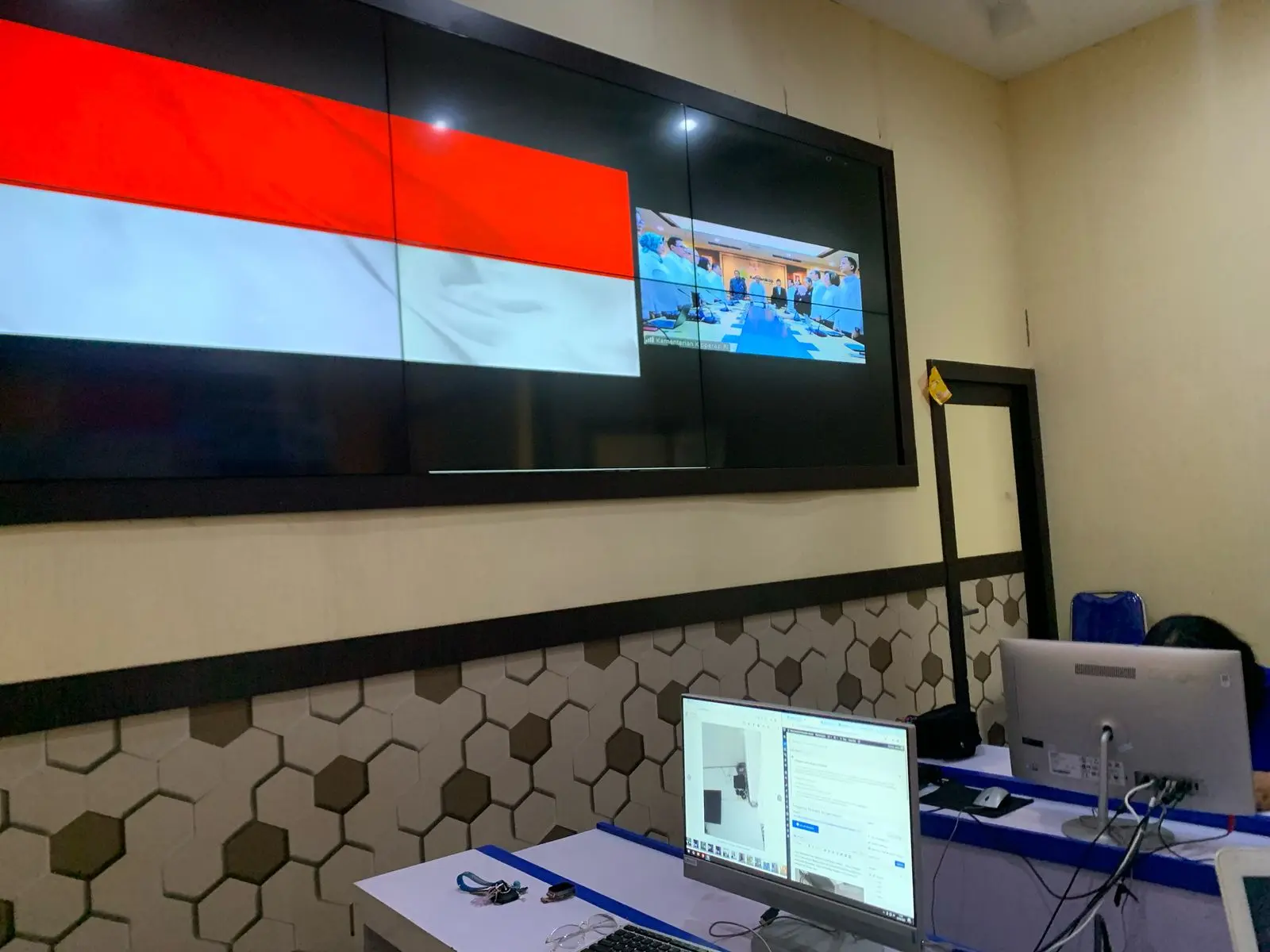  Dinas Komunikasi dan Informatika Kabupaten Asahan Memfasilitasi Video Conference APKASI