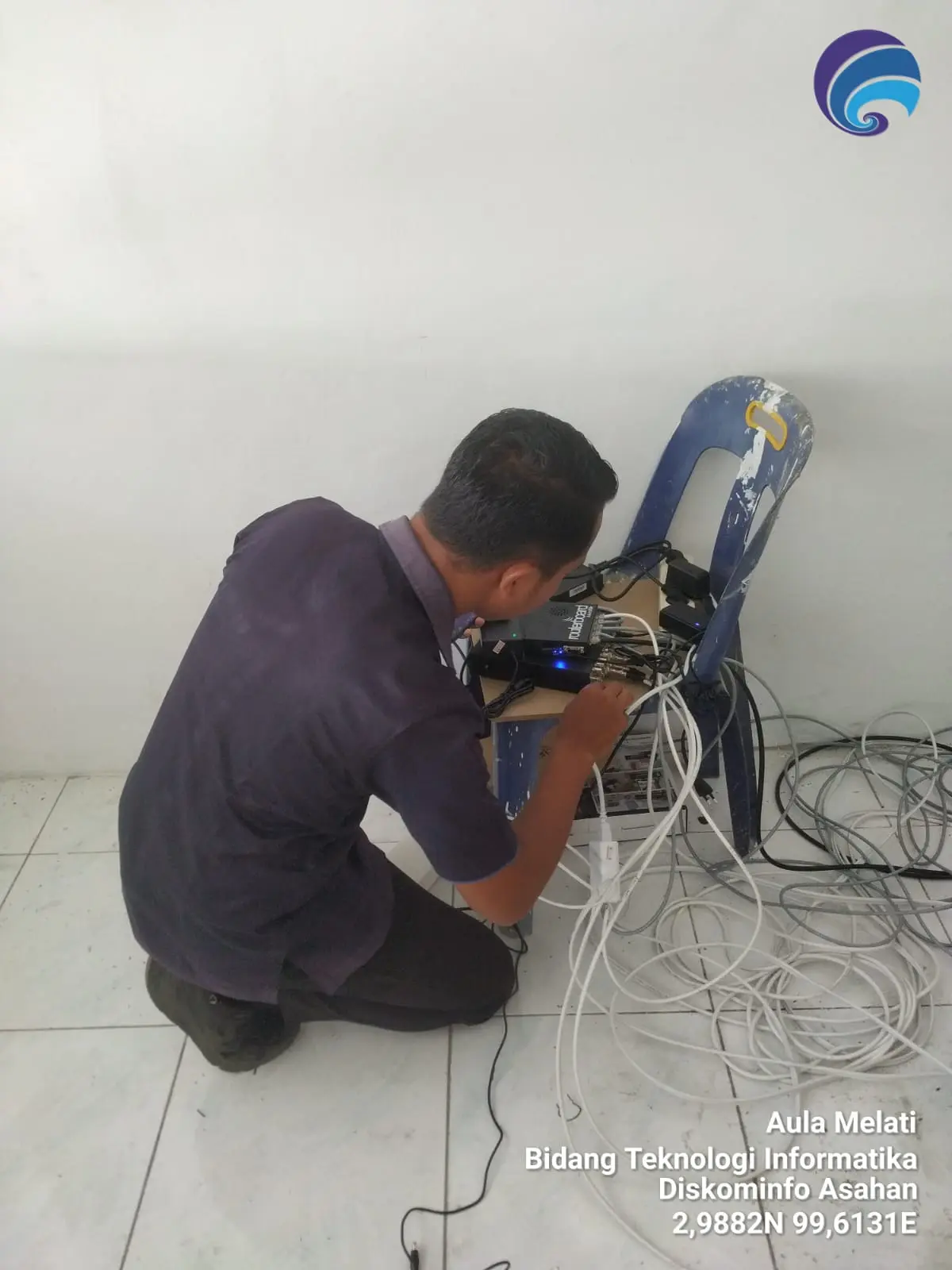  PENGGANTIAN ADAPTOR CCTV DI AULA MELATI