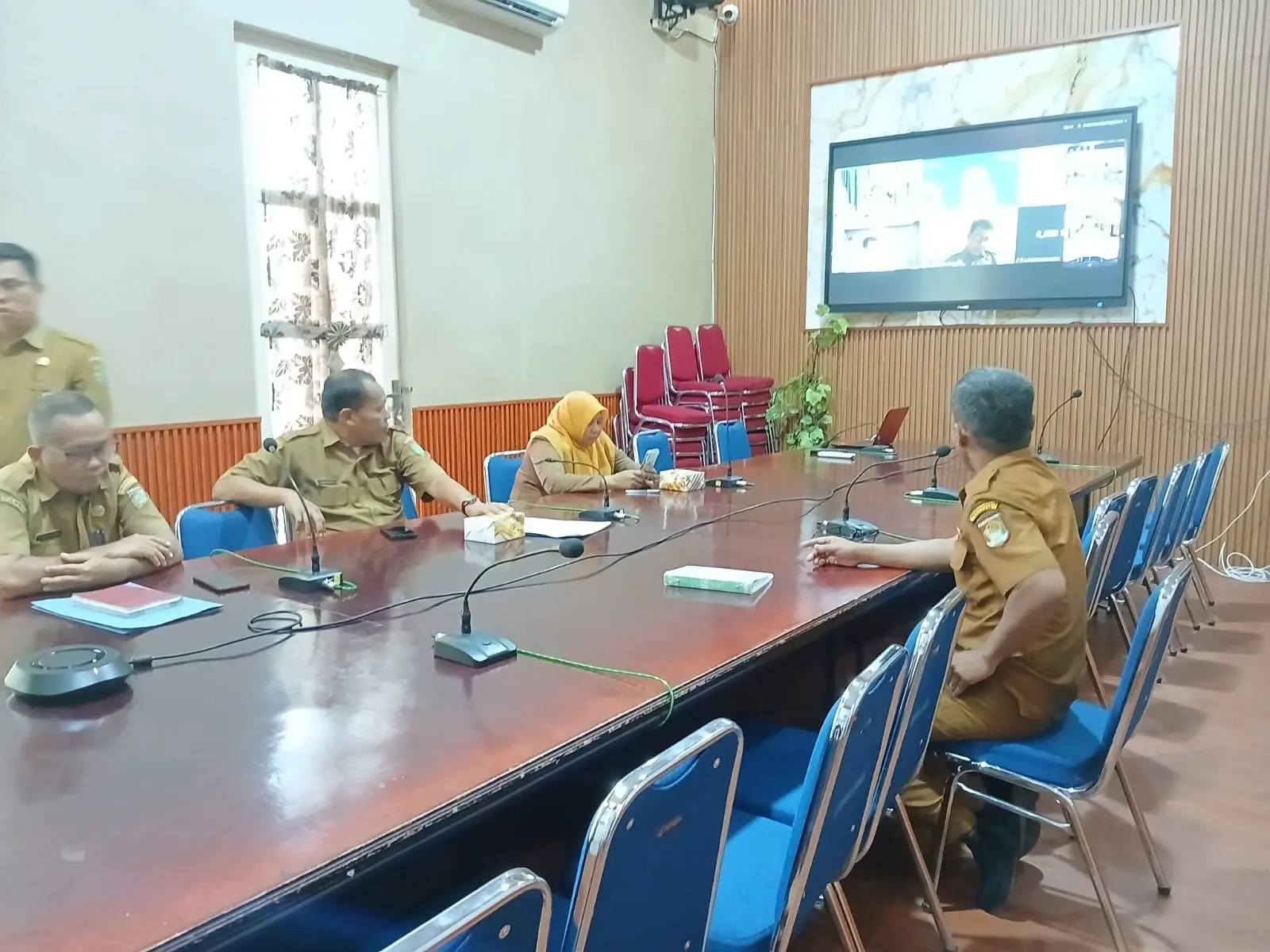  Video Conference Rapat Koordinasi Pengendalian Inflasi Daerah dan Sekolah Rakyat