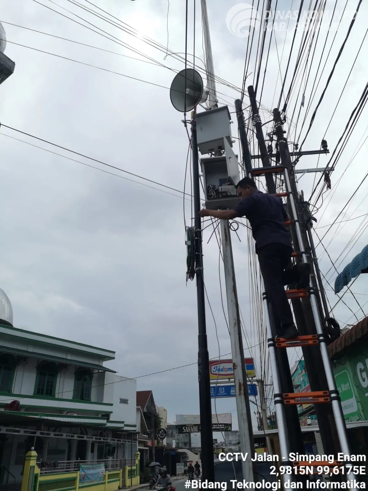  Dinas Komunikasi dan Informatika Kabupaten Asahan Perbaikan CCTV Jalan Simpang Enam