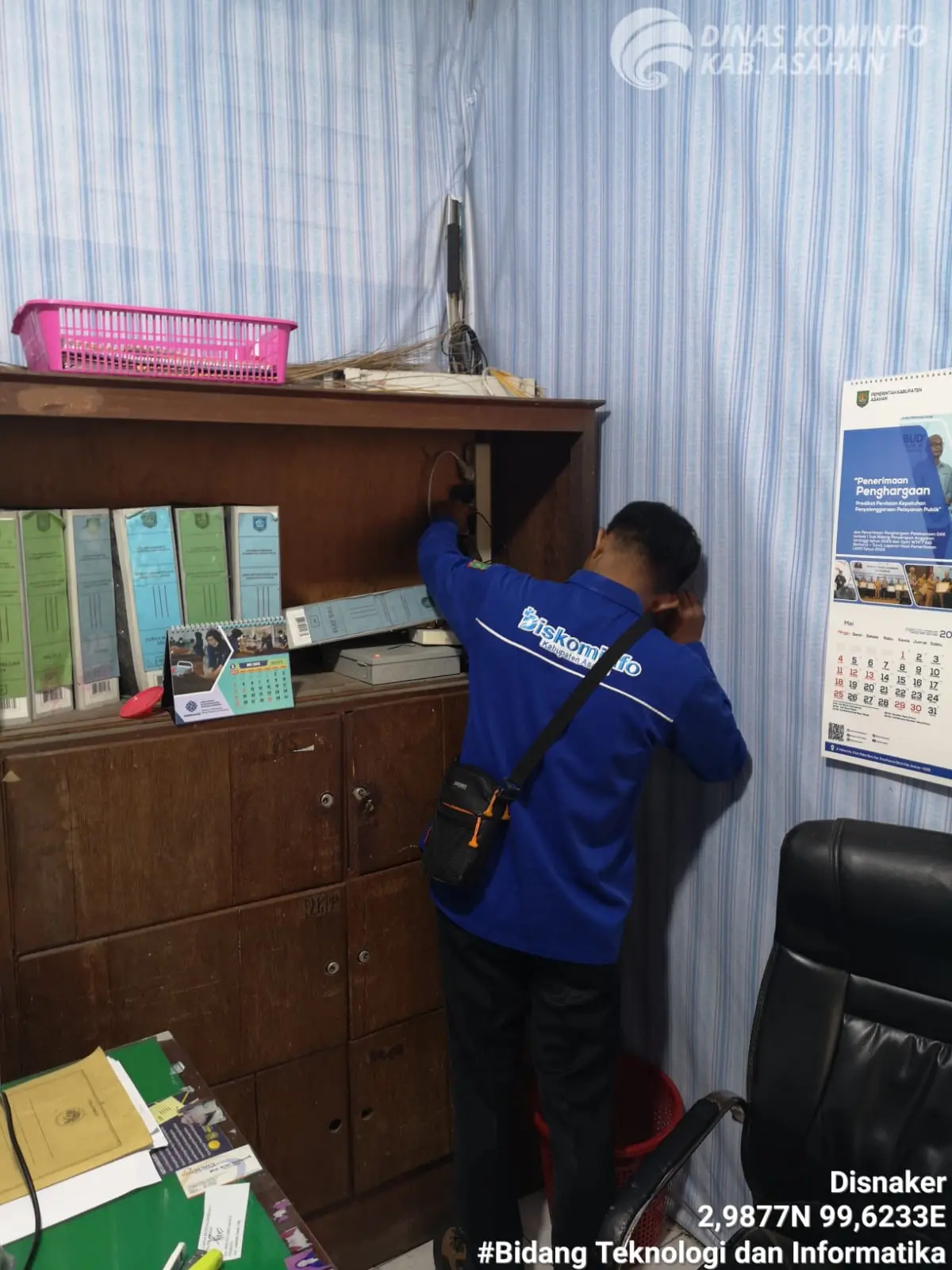  Perbaikan Koneksi Jaringan Internet di Dinas Ketenagakerjaan Kabupaten Asahan