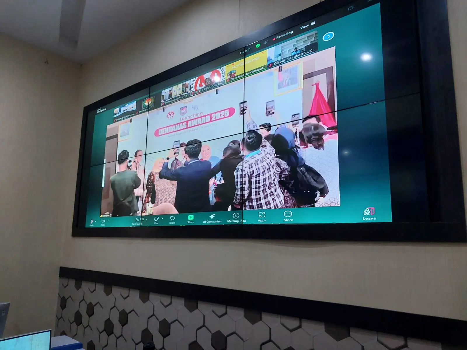  Video Conference Launching Dekranas Award 2025