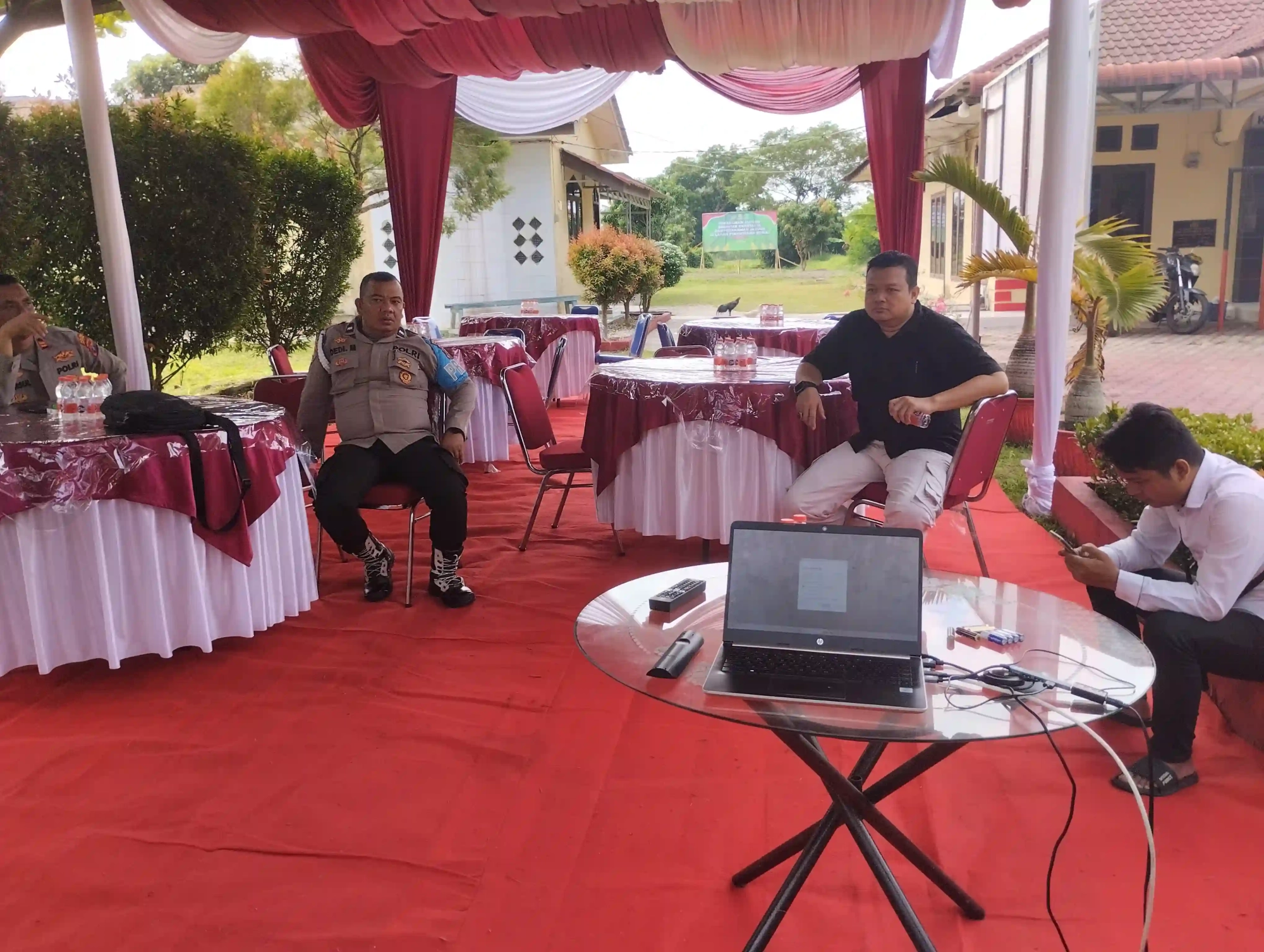  Memfasilitasi Zoom Meeting Polsek Kota Kisaran