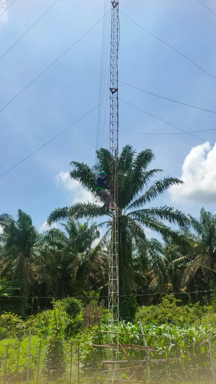  Perbaikan Jaringan Internet di Kecamatan Aek Kuasan oleh Diskominfo Asahan