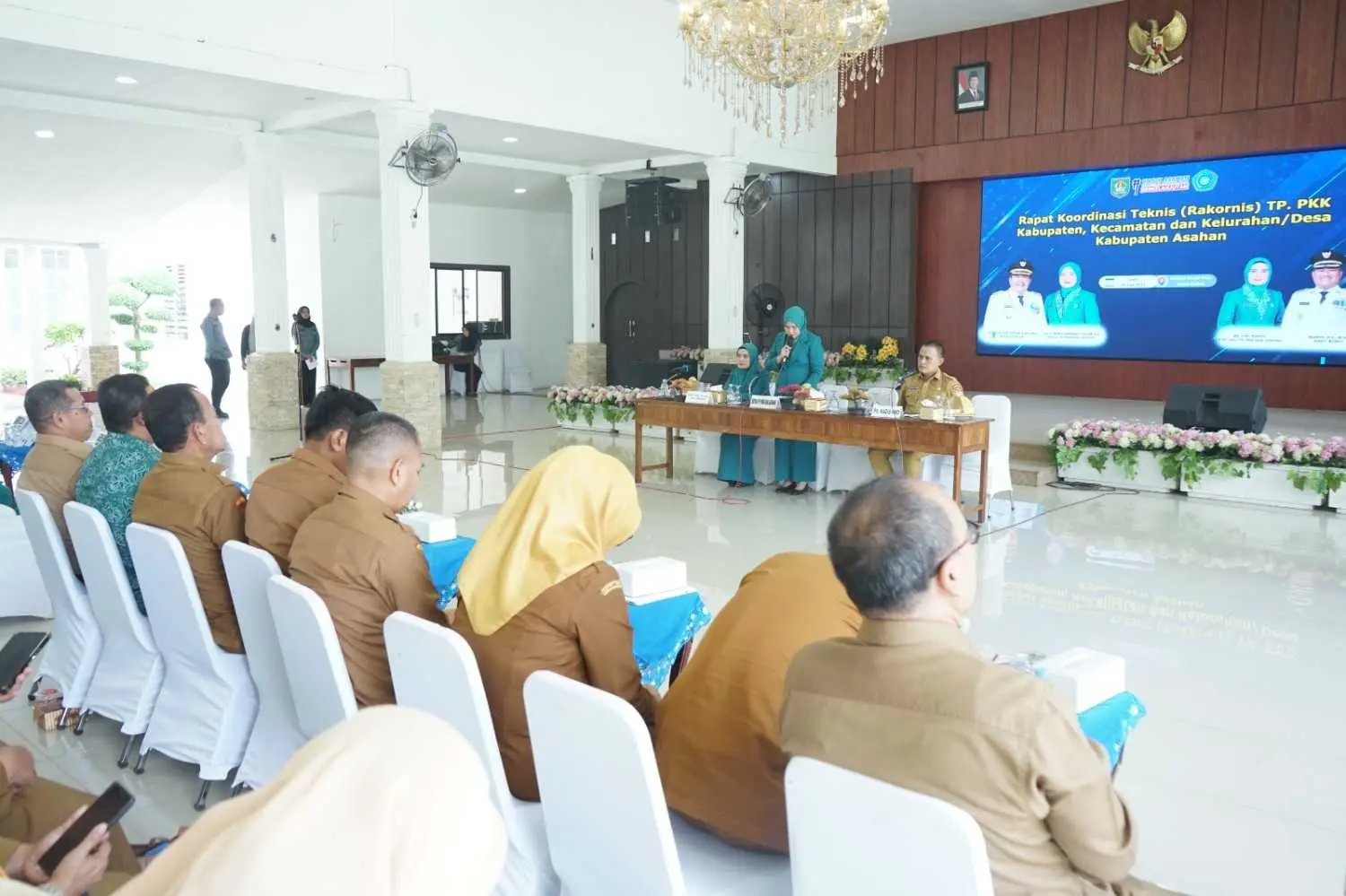  Dinas Kominfo Fasilitasi Videotron untuk Rakornis TP PKK Bahas Malaria