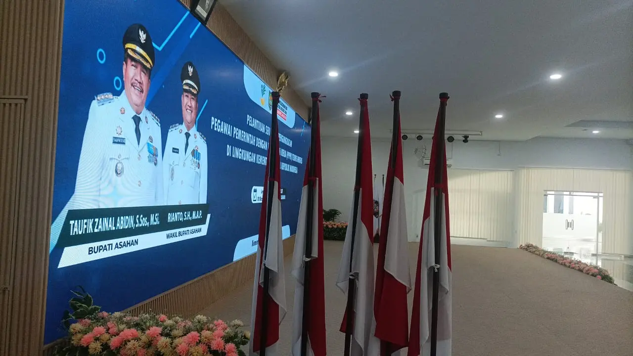  Diskominfo Asahan Fasilitasi Vidcon Pelantikan PPPK Kementerian Sosial