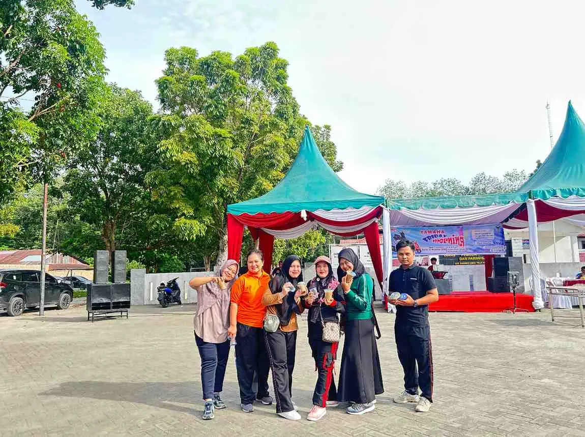  Diskominfo Asahan Ikuti Senam Massal di Stadion Mutiara Kisaran