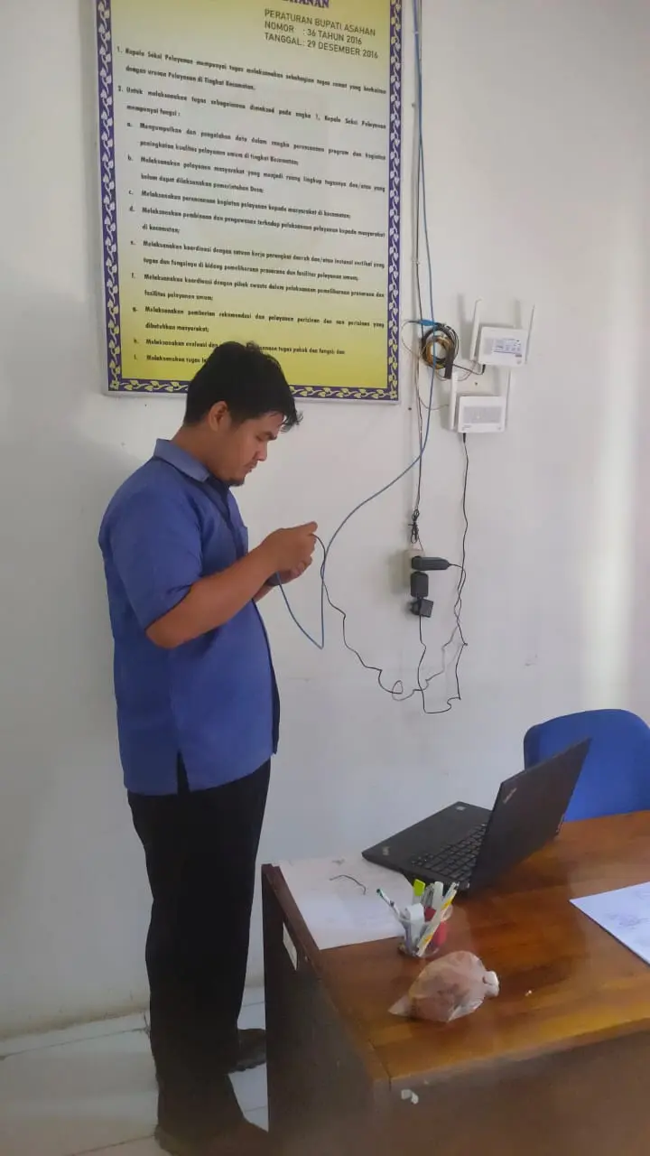 Pengecekan Koneksi Internet di Kecamatan Pulau Rakyat