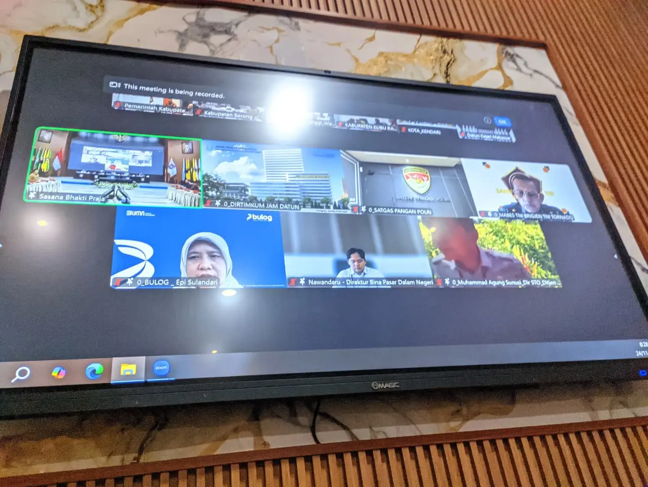  Diskominfo Asahan Fasilitasi Vidcon Pengendalian Inflasi dan Pembahasan Pertumbuhan Ekonomi Daerah Triwulan III