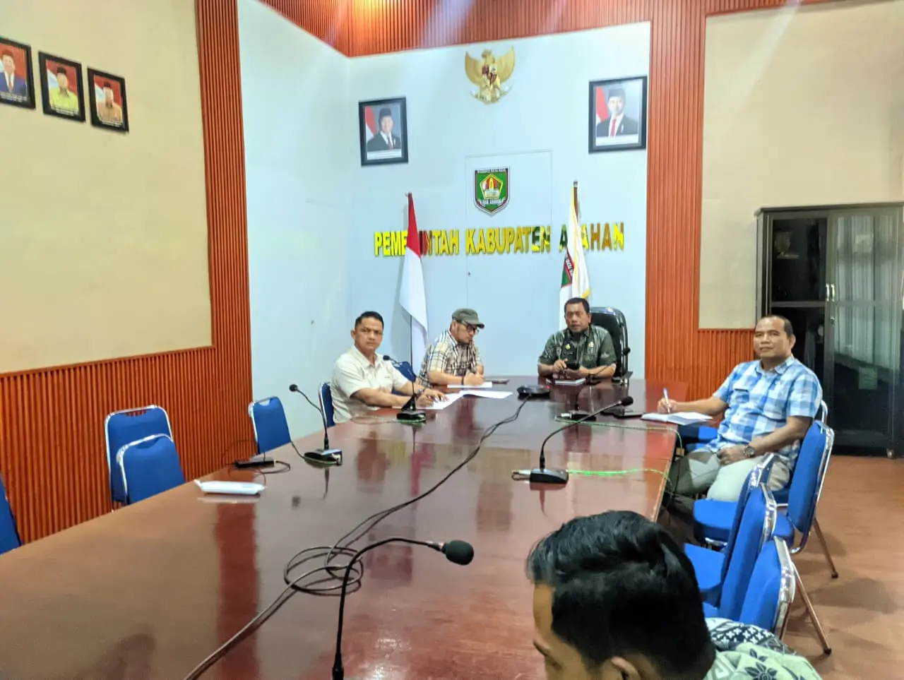  Dinas Kominfo Asahan Fasilitasi Vidcon Pembahasan Mekanisme Pembiayaan Satgas