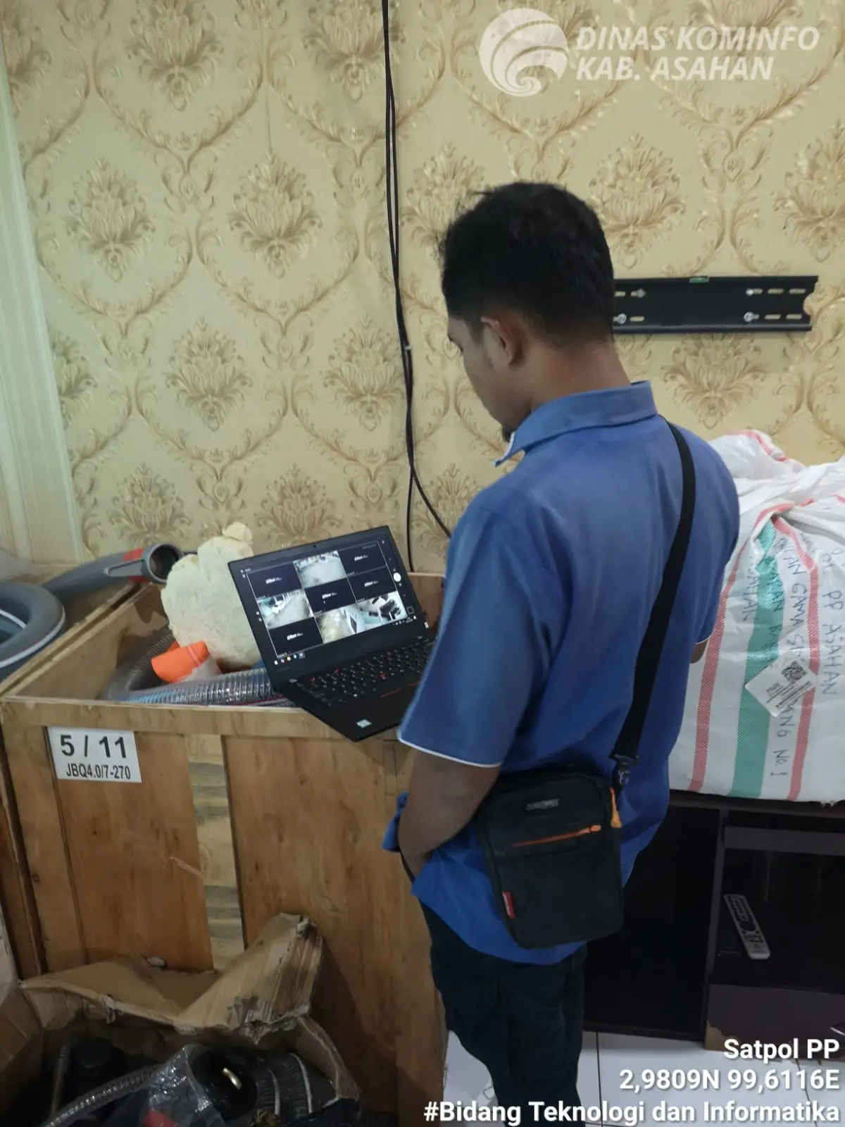  Pengecekan CCTV di Satuan Polisi Pamong Praja Kab. Asahan