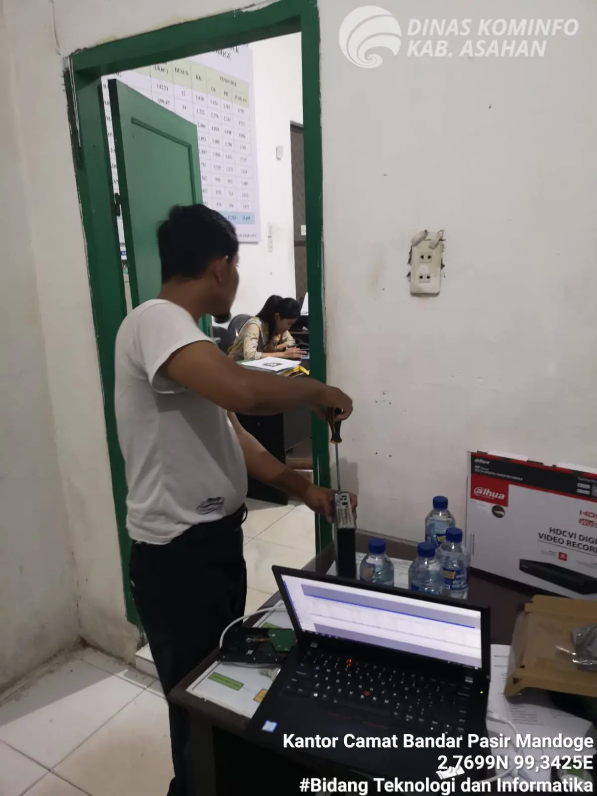  Penggantian Perangkat CCTV di Kantor Camat Bandar Pasir Mandoge
