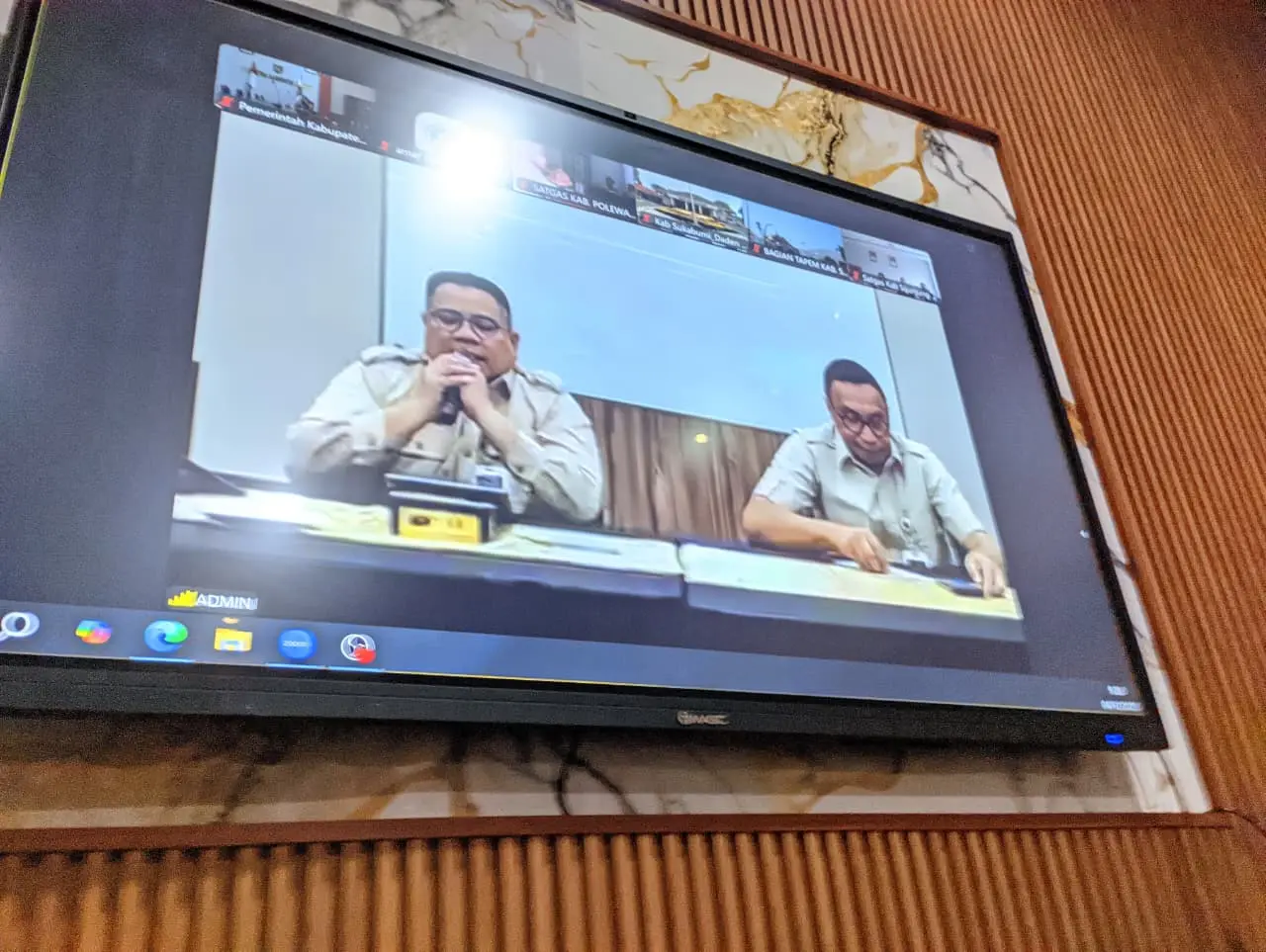  Diskominfo Asahan Fasilitasi Vidcon Evaluasi Pembangunan SPPG di Daerah Terpencil