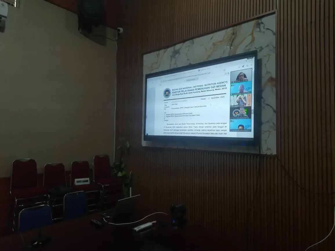  Diskominfo Asahan Fasilitasi Vidcon Rapat Koordinasi Keberlangsungan Pelayanan Program MBG dalam Situasi Bencana