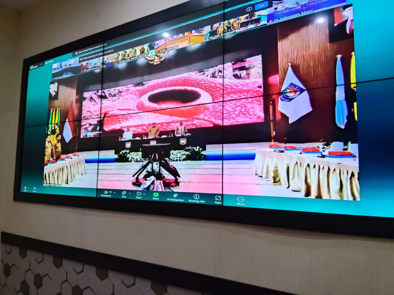  Diskominfo Asahan Fasilitasi Vidcon Rapat Pengendalian Inflasi dan Program 3 Juta Rumah