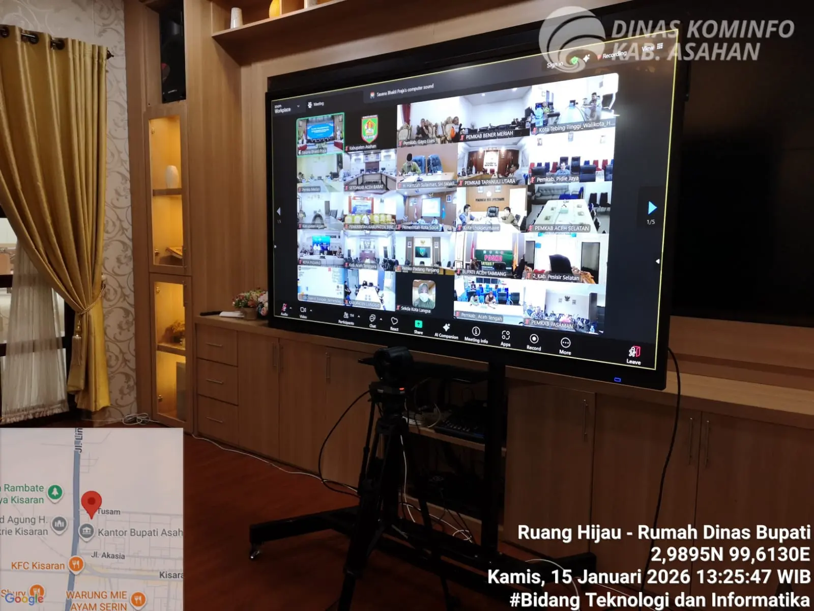 Diskominfo Bantu Fasilitasi Rapat Koordinasi Rehabilitasi dan Rekonstruksi Pasca Bencana Alam Wilayah Sumatera