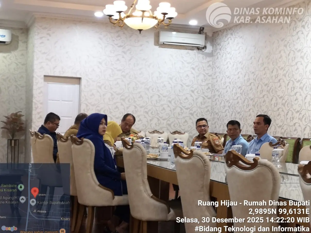  Diskominfo Asahan Fasilitasi Zoom Meeting RUPS Bank Sumut