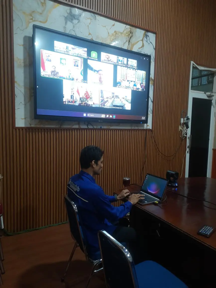  Diskominfo Asahan Fasilitasi Rakor Daring Pemulihan Pasca Bencana Wilayah Sumatera