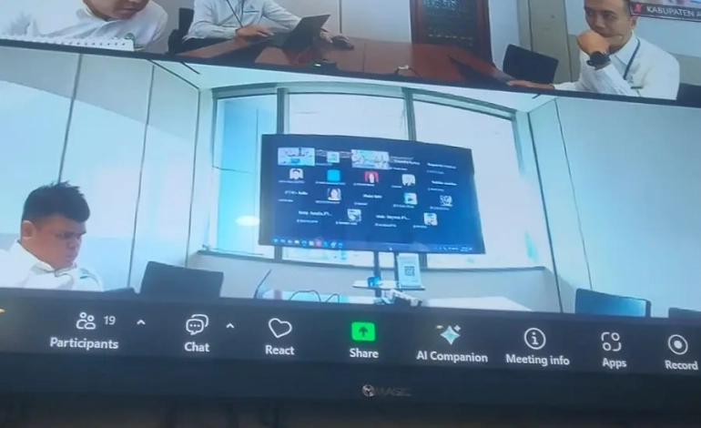  Diskominfo Asahan Bantu Fasilitasi Zoom Kick Off Meeting Proyek Penerangan Jalan