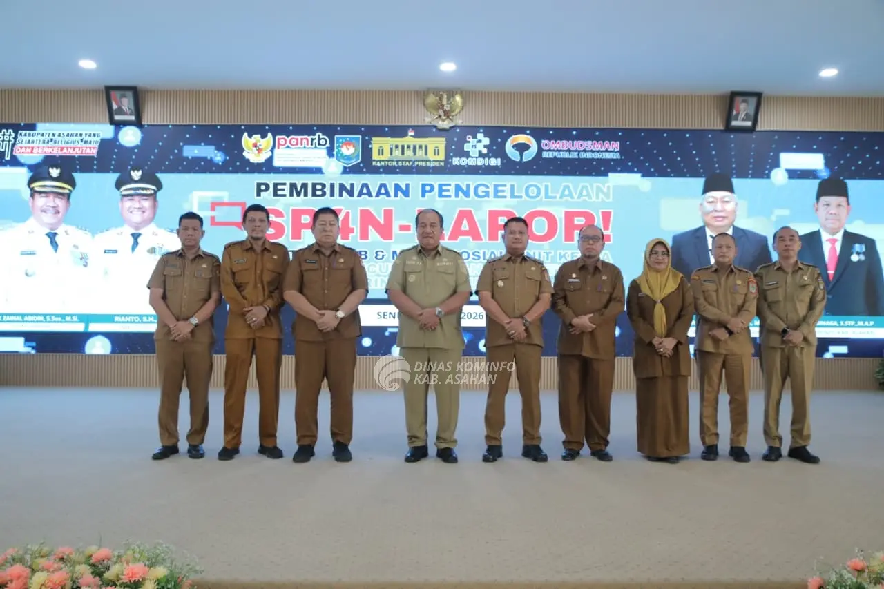 Diskominfo Hadiri Pembinaan Pengelolaan SP4N-LAPOR dan Peluncuran WhatsApp Resmi sebagai Kanal Pengaduan Publik