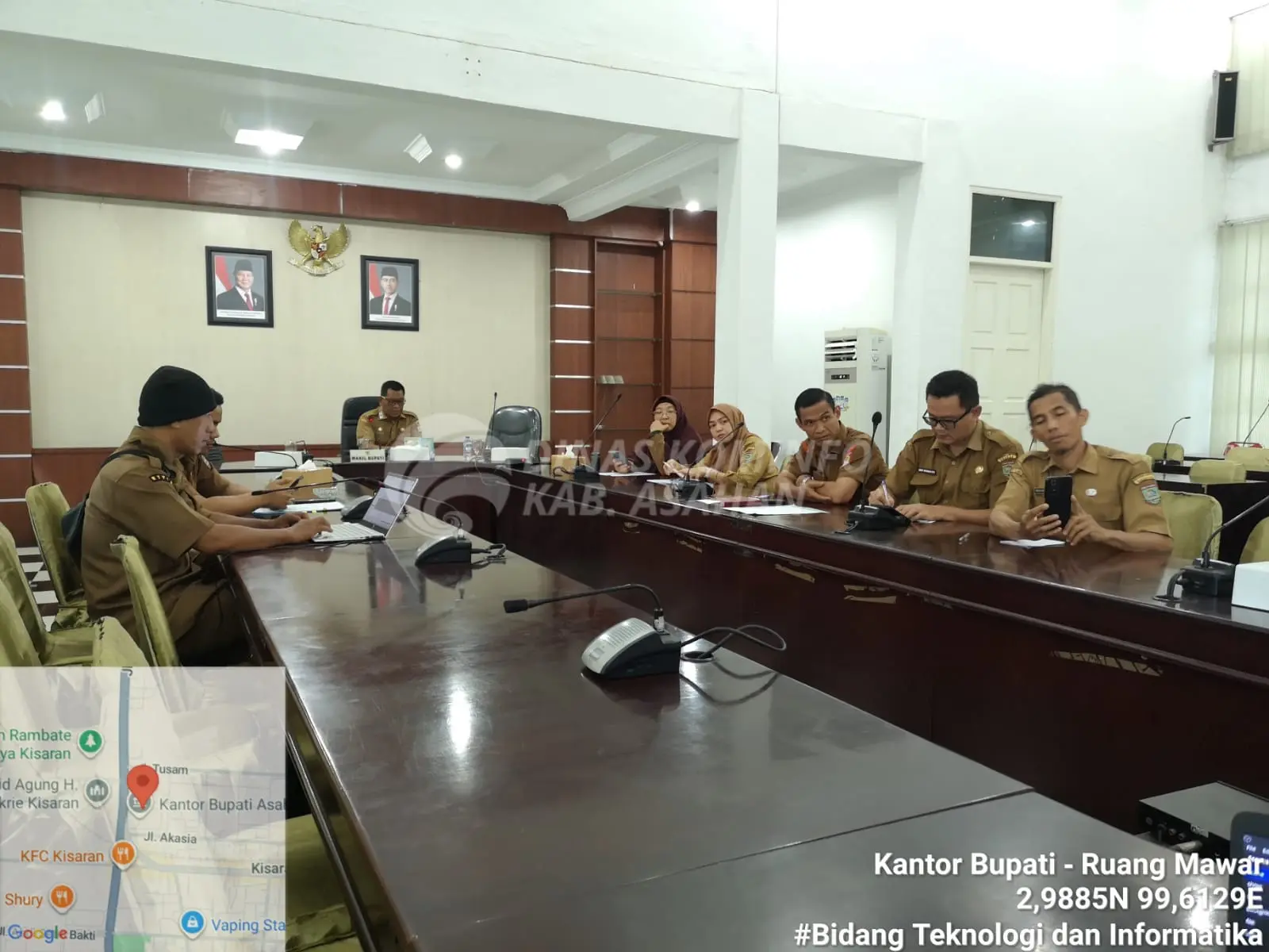 Diskominfo Asahan Fasilitasi Zoom Meeting Asistensi Daerah Terkait Proyeksi Kemampuan Keuangan Daerah TA 2026