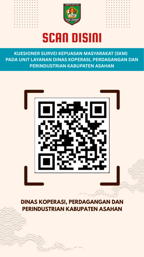 BARCODE KUESIONER SURVEI KEPUASAN MASYARAKAT PADA DINAS KOPDAGIN