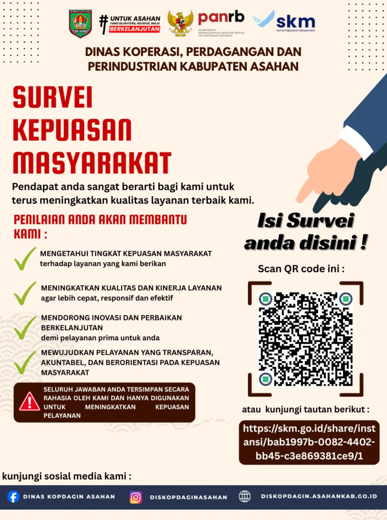 Copy of Copy of BARCODE KUESIONER SURVEI KEPUASAN MASYARAKAT PADA DINAS KOPDAGIN